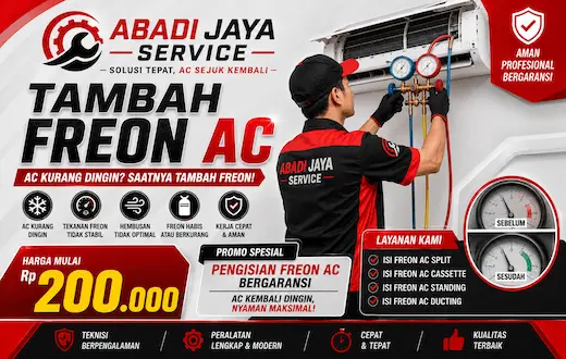  foto Tambah Freon AC